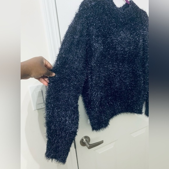 H&m Dark blue glitter sweater - Picture 3 of 4